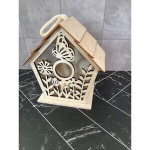 Make market Plywood Birdhouse, Brown, 7” X 6.75” X 4.50”